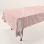 Geo (Blush) Tablecloth Gallery Image 1