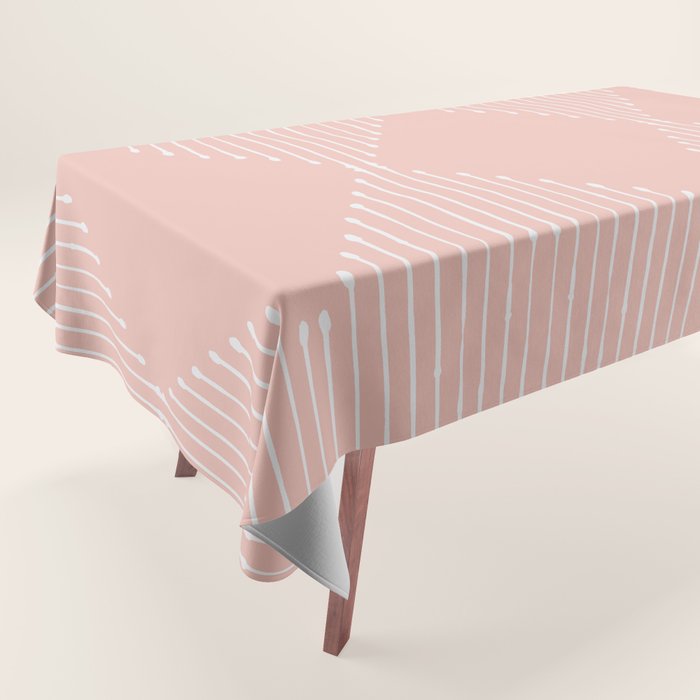 Geo (Blush) Tablecloth Gallery Image 1