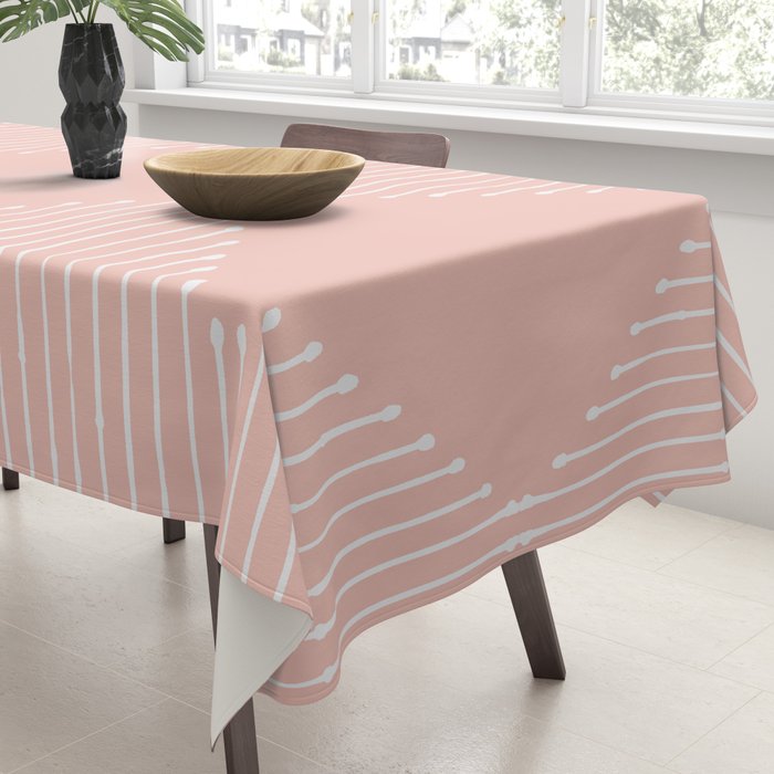 Geo (Blush) Tablecloth Gallery Image 3