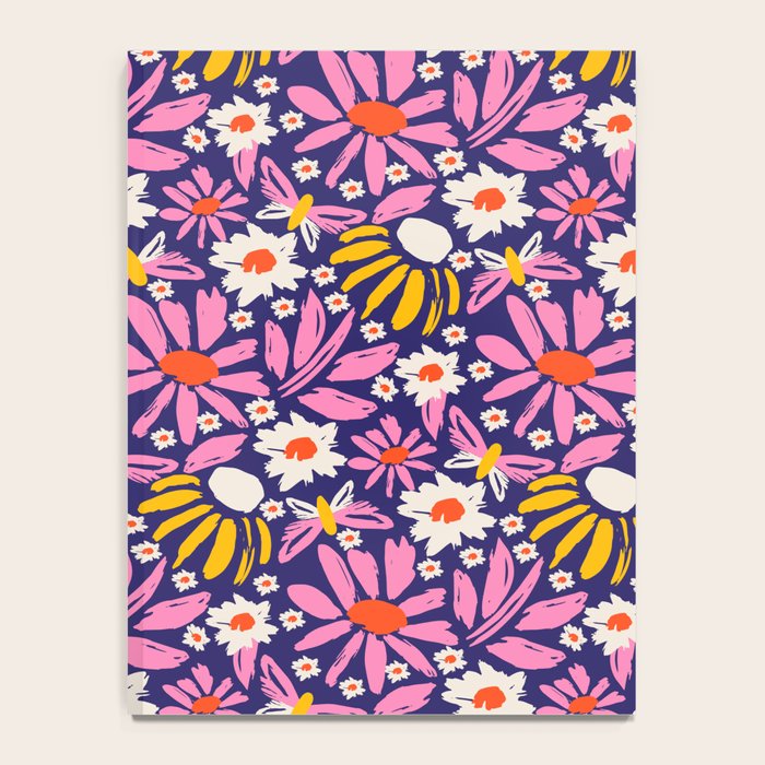 Wild Floral - Red, Blue and Pink Notebook Gallery Image 4