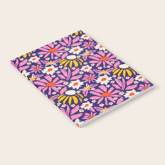 Wild Floral - Red, Blue and Pink Notebook Gallery Image 2