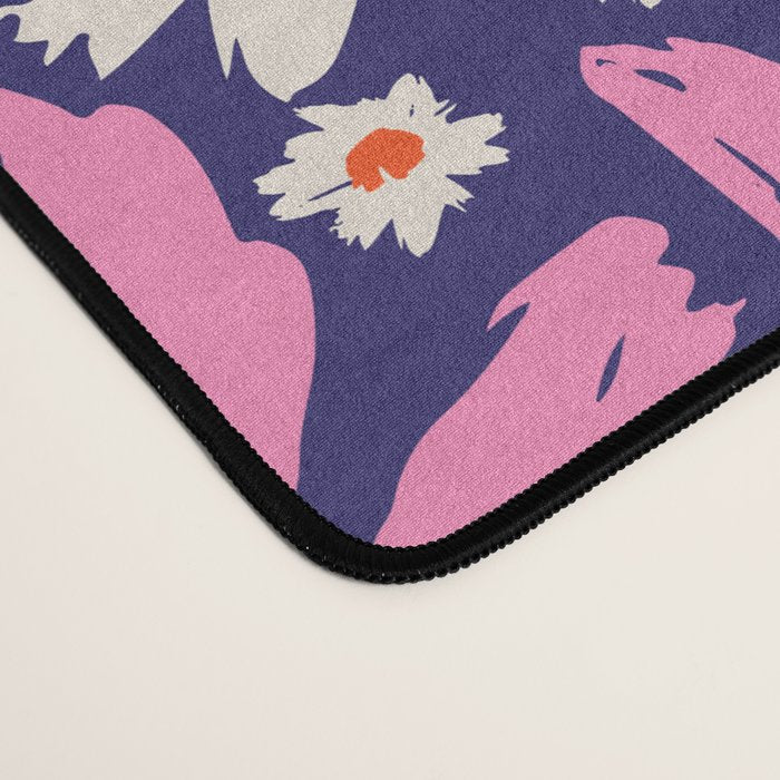 Wild Floral - Red, Blue and Pink Desk Mat Gallery Image 4