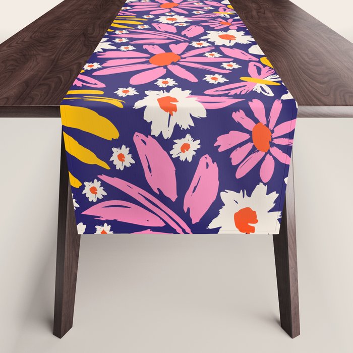 Wild Floral - Red, Blue and Pink Table Runner Gallery Image 1
