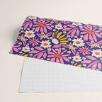 Wild Floral - Red, Blue and Pink Wrapping Paper Gallery Image 2