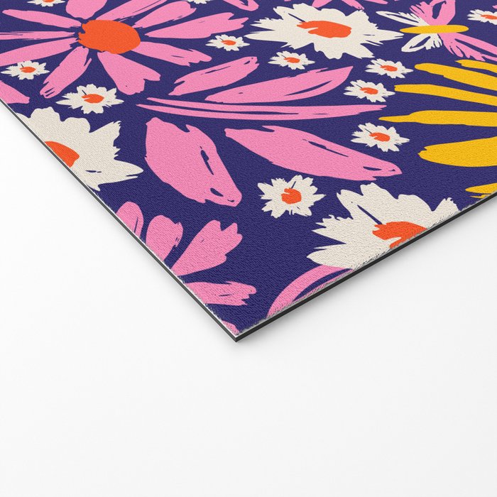 Wild Floral - Red, Blue and Pink Welcome Mat Gallery Image 2