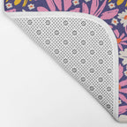 Wild Floral - Red, Blue and Pink Bath Mat Gallery Image 2