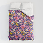 Wild Floral - Red, Blue and Pink Comforter Gallery Image 6