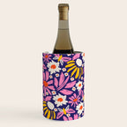 Wild Floral - Red, Blue and Pink Wine Chiller Gallery Image 3
