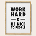 Work hard and be nice to people Serving Tray Gallery Image 1
