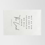 Joshua 24 15 Bible Verse Print But As For Me And My House We Will Serve The Lord Scripture Christian Rug Gallery Image 2