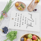 Joshua 24 15 Bible Verse Print But As For Me And My House We Will Serve The Lord Scripture Christian Cutting Board Gallery Image 2