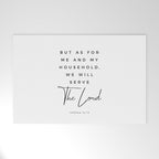 Joshua 24 15 Bible Verse Print But As For Me And My House We Will Serve The Lord Scripture Christian Welcome Mat Gallery Image 1