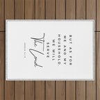 Joshua 24 15 Bible Verse Print But As For Me And My House We Will Serve The Lord Scripture Christian Outdoor Rug Gallery Image 1
