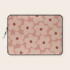 Terracotta Pink Retro Flower Laptop Sleeve Gallery Image 1