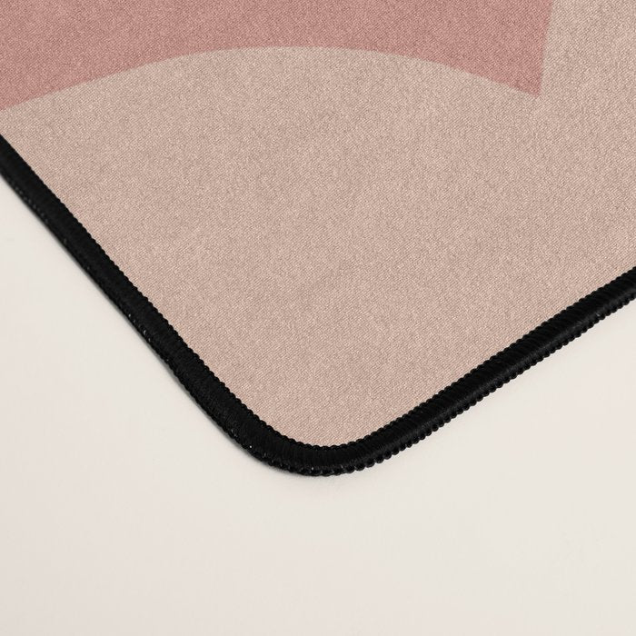 Terracotta Pink Retro Flower Desk Mat Gallery Image 4