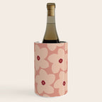 Terracotta Pink Retro Flower Wine Chiller Gallery Image 1