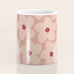 Terracotta Pink Retro Flower Coffee Mug Gallery Image 4