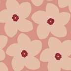 Terracotta Pink Retro Flower Coffee Mug Gallery Image 2