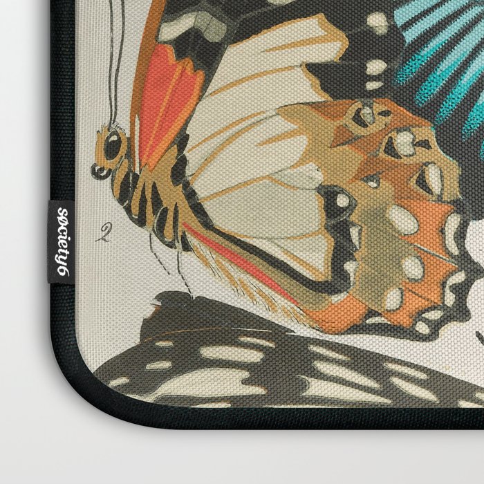 Butterfly Print by E.A. Seguy, 1925 #2 Laptop Sleeve Gallery Image 3