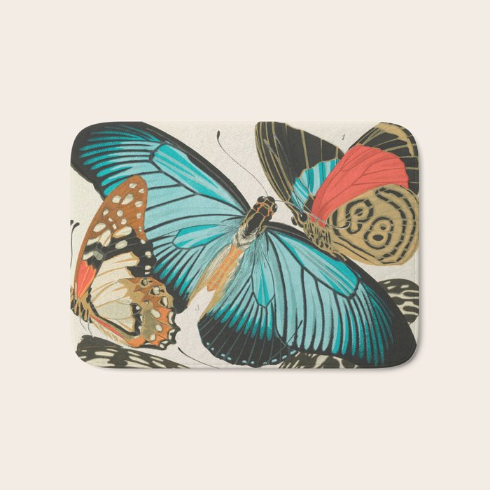 Butterfly Print by E.A. Seguy, 1925 #2 Bath Mat Gallery Image 1