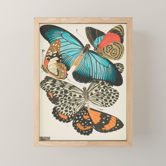 Butterfly Print by E.A. Seguy, 1925 #2 Mini Art Print Gallery Image 1