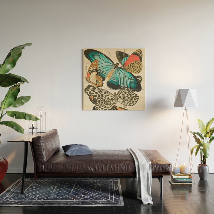 Butterfly Print by E.A. Seguy, 1925 #2 Wood Wall Art Gallery Image 2