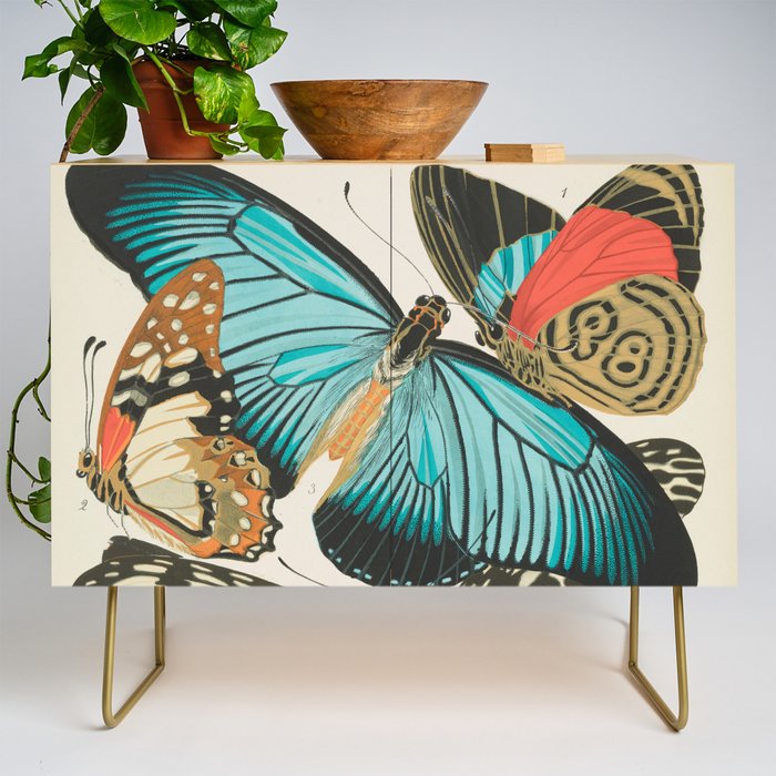 Butterfly Print by E.A. Seguy, 1925 #2 Credenza Gallery Image 1