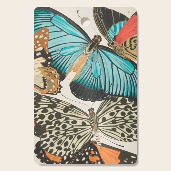 Butterfly Print by E.A. Seguy, 1925 #2 Cutting Board Gallery Image 1