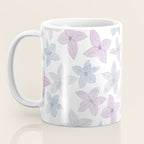 Watercolor hand painted lavender lilac blue floral Coffee Mug Gallery Image 3