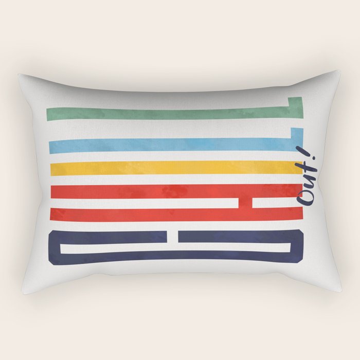 CHILL OUT! modern type Rectangular Pillow Gallery Image 2