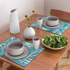 Turquoise Palm Leaves Placemat Gallery Image 2