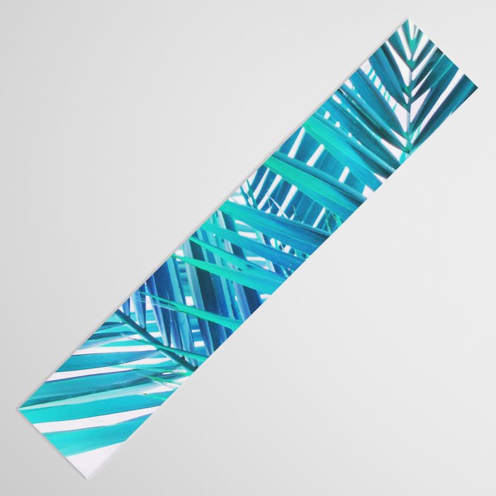 Turquoise Palm Leaves Table Runner Gallery Image 3