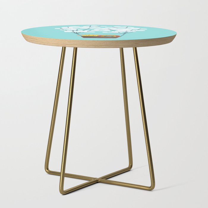 Hot cloud balloon - sun and rainbow Side Table Gallery Image 1