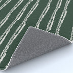 Emerald Herringbone Stripes Rug Gallery Image 4