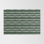 Emerald Herringbone Stripes Rug Gallery Image 2