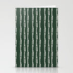 Emerald Herringbone Stripes Stationery Card Gallery Image 2