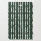 Emerald Herringbone Stripes Cutting Board Gallery Image 1