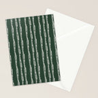 Emerald Herringbone Stripes Stationery Card Gallery Image 2