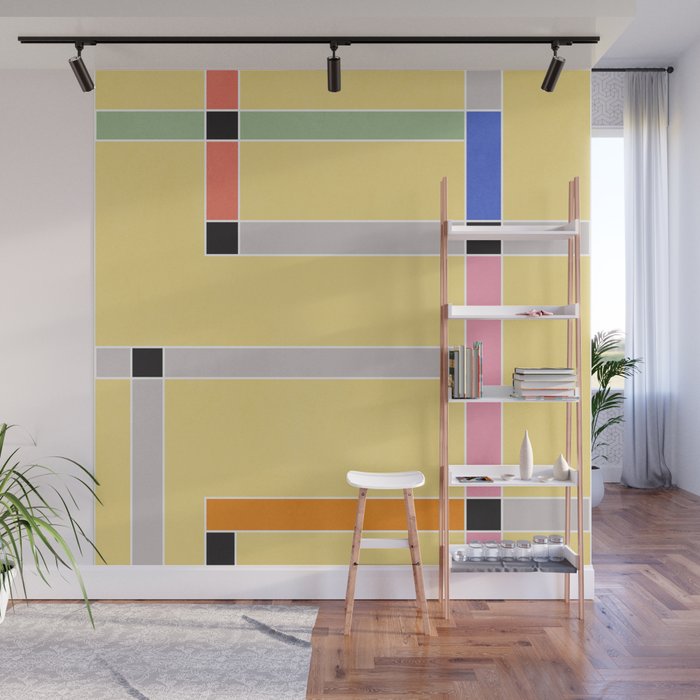 Minimal Geometric Abstraction 63 Wall Mural Gallery Image 1