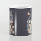 Gray Cat And Flowers Coffee Mug Gallery Image 4