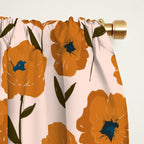 Boho Poppies Window Curtain Gallery Image 2