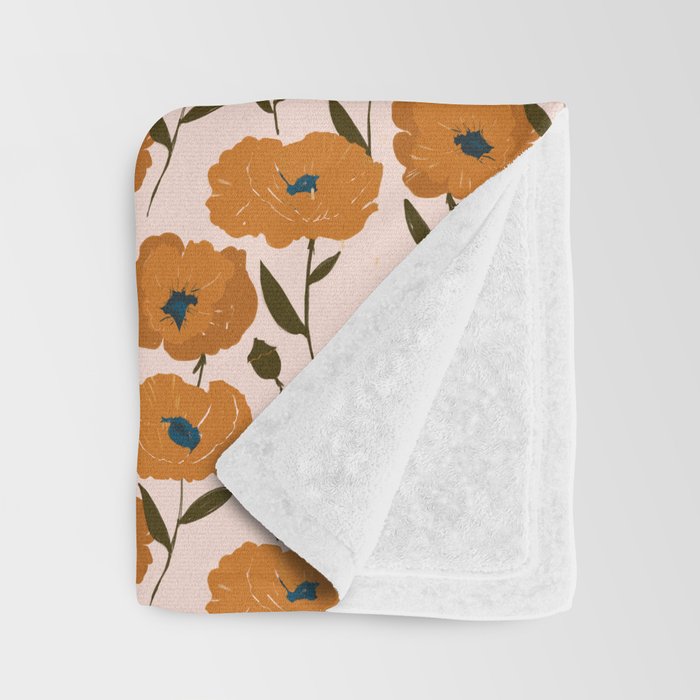Boho Poppies Throw Blanket Gallery Image 3