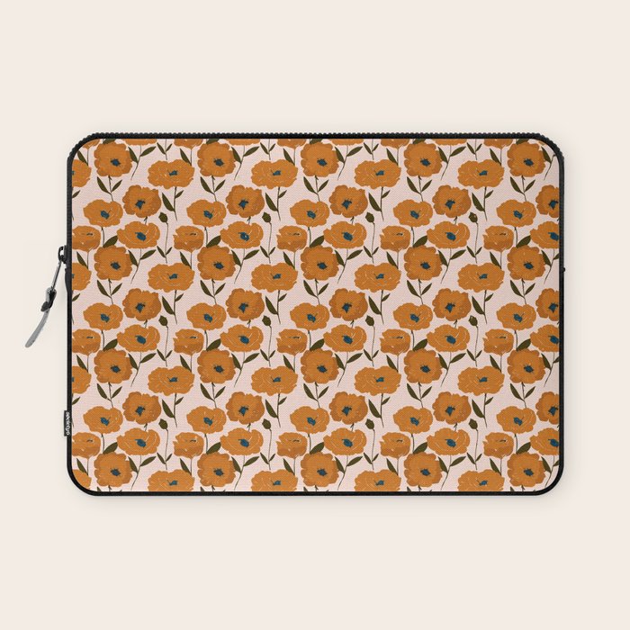 Boho Poppies Laptop Sleeve Gallery Image 1