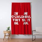 Merry Christmas Ya Filthy Animal, Funny, Saying Window Curtain Gallery Image 5