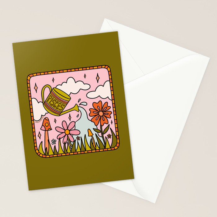 Pisces Garden Stationery Card Gallery Image 2