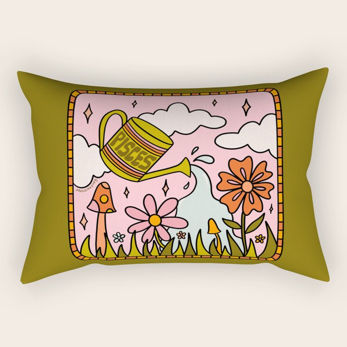 Pisces Garden Rectangular Pillow Gallery Image 2