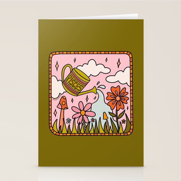 Pisces Garden Stationery Card Gallery Image 1