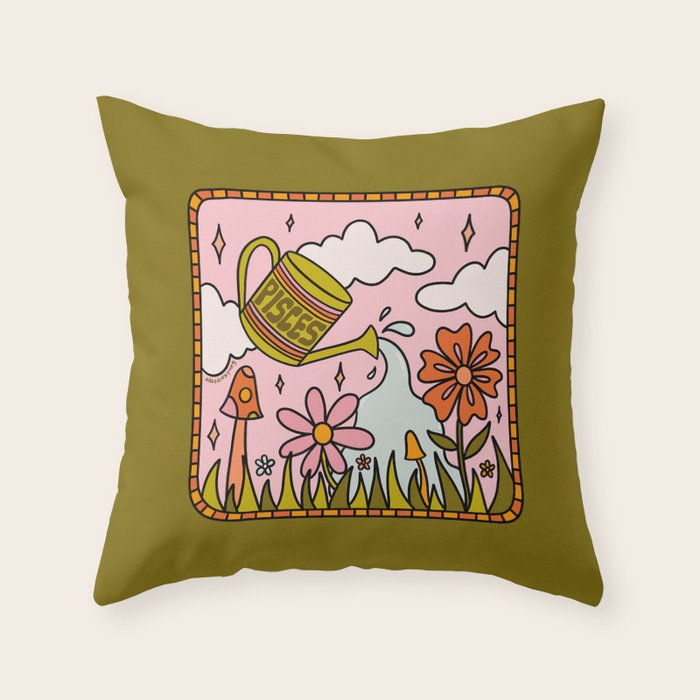 Pisces Garden Throw Pillow Gallery Image 6
