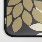 Bold Colorful Gold Ivory Charcoal Grey Dahlia Flower Burst Petals Laptop Sleeve Gallery Image 3