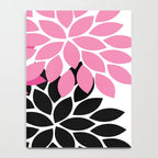 Bold Colorful Hot Pink Black Dahlia Flower Burst Petals Notebook Gallery Image 4